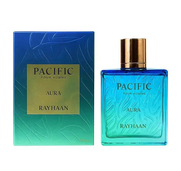Rayhaan Pacific Aura Eau de Parfum for Men 100ml – Fresh, Aquatic & Long-Lasting Scent