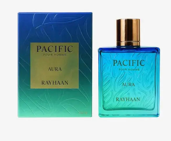 Rayhaan Pacific Aura Eau de Parfum for Men 100ml – Fresh, Aquatic & Long-Lasting Scent