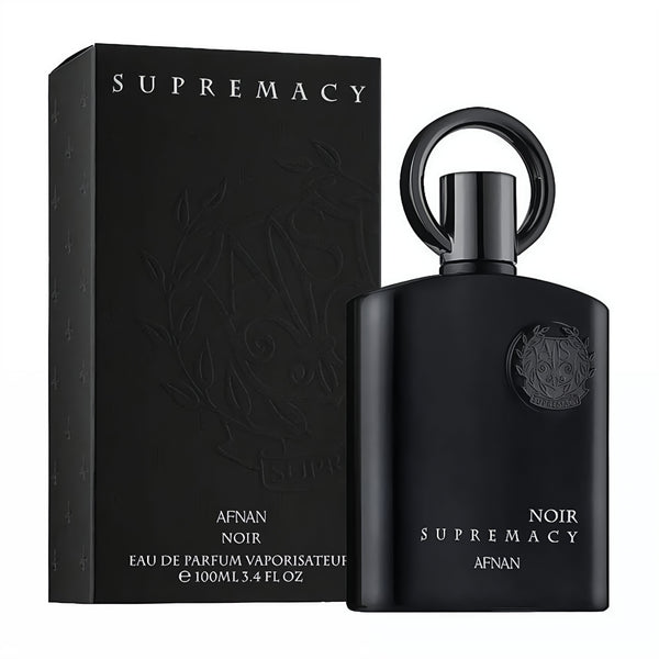 Afnan Afnan Supremacy Noir 100ml EDP for Men – Green Woody Aromatic Fragrance feature on homepage bottle - Premium fragrance collection Malaysia