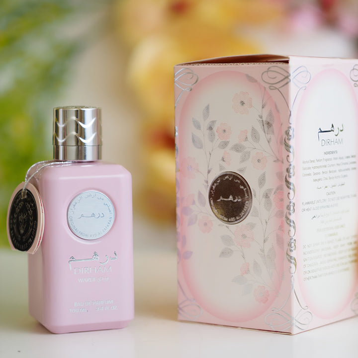 ard al zaafaran Ard Al Zaafaran Dirham Wardi 100ml EDP – Women’s Sweet Rose Perfume feature on homepage bottle - view 5 - Premium fragrance collection Malaysia