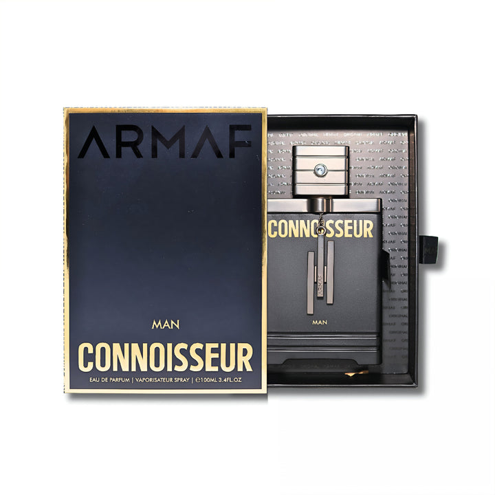 Armaf Connoisseur perfume bottle and packaging on a white background