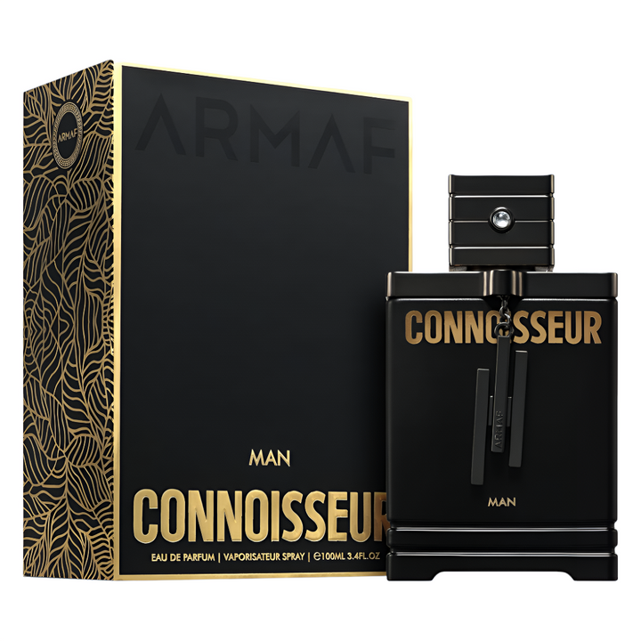Armaf Connoisseur Man Eau de Parfum bottle and packaging on a white background