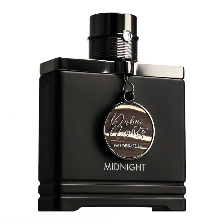 Black perfume bottle with 'Dubai Nights' label on a white background Armaf Dubai Nights Midnight Armaf for men