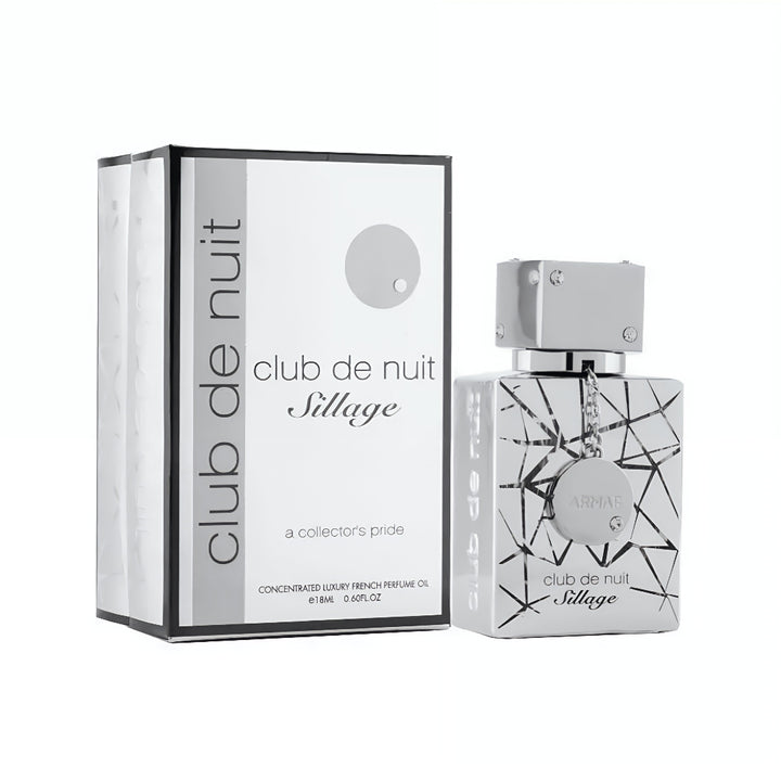 Club de Nuit Sillage perfume bottle and packaging on a white background