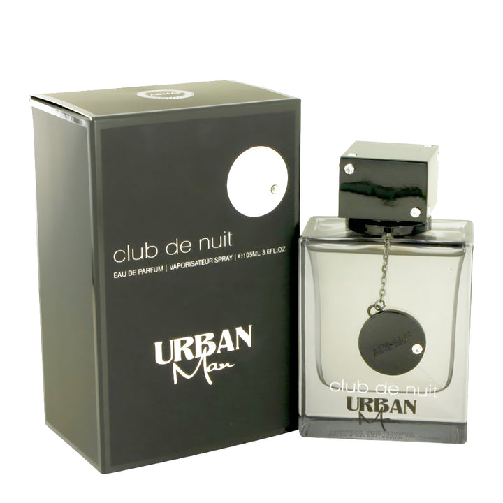 Urban Man 'Club de Nuit' perfume bottle and packaging on a white background