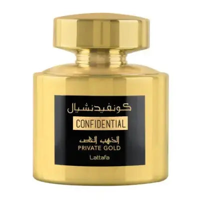 Confidential Private Gold Is A Popular Perfume 100 ml By Lattafa For Women And Men 