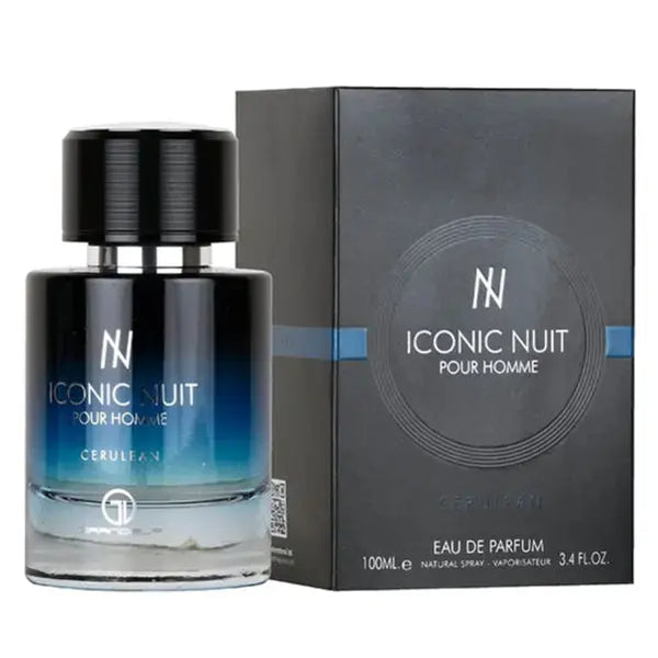 Iconic Nuit Homme EDP Perfume By Grandeur 100 ML Luxury parfum fragrances Al Wataniah For Him Man-Iconic Nuit 