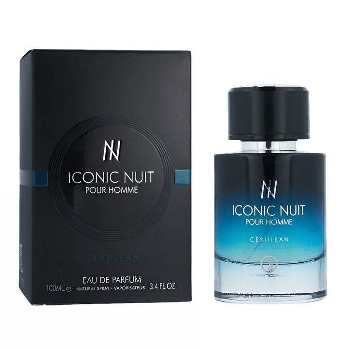 Iconic Nuit Pour Homme 100ml EDP for Men by Grandeur La Nuit de L'Homme Bleu Électrique