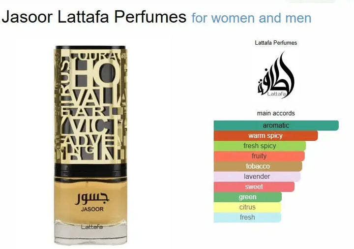 Jasoor Lattafa Gold EDP 100ML By Lattafa Perfumes & Fragrances 