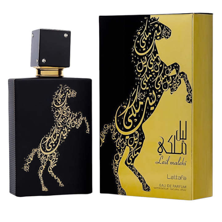 Lattafa Lattafa Lail Maleki 100ml EDP – Unisex Sweet Oriental Perfume feature on homepage bottle - view 3 - Premium fragrance collection Malaysia