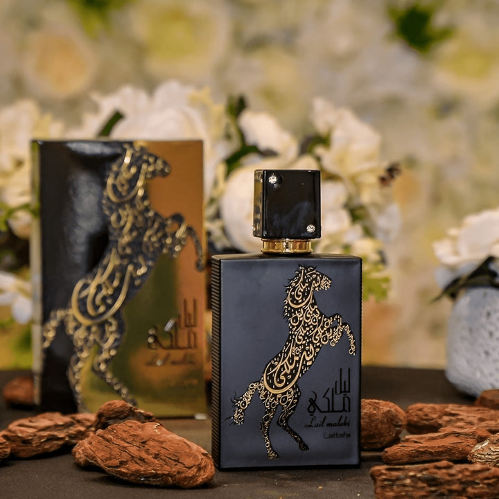 Lattafa Lattafa Lail Maleki 100ml EDP – Unisex Sweet Oriental Perfume feature on homepage bottle - view 8 - Premium fragrance collection Malaysia