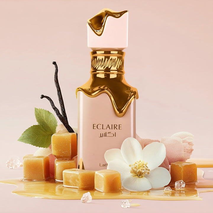 Lattafa Lattafa Éclaire 100ml EDP for Women – Sweet Gourmand Creamy Perfume feature on homepage bottle - view 5 - Premium fragrance collection Malaysia