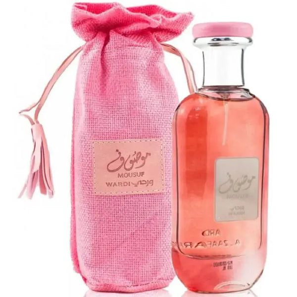 Mousuf Wardi Parfume 100 ml EDP Pink Women New Ard Alzaafran Wardi 