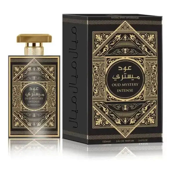 Oud Mystery Intense Al Wataniah Men Perfume Women Masculino Mystery Oud Intense Al Wataniah Eau de Parfum 100ml 