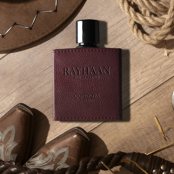 Rayhaan Rayhaan Leather Collection 100ml EDP – Corium, Dark Leather, Cordova feature on homepage bottle - view 7 - Premium fragrance collection Malaysia