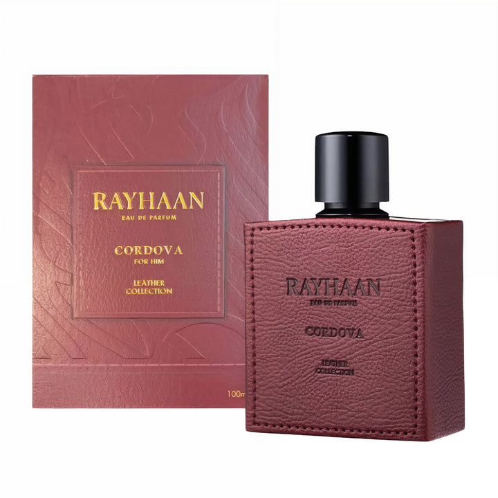 Rayhaan Rayhaan Leather Collection 100ml EDP – Corium, Dark Leather, Cordova feature on homepage bottle - view 6 - Premium fragrance collection Malaysia