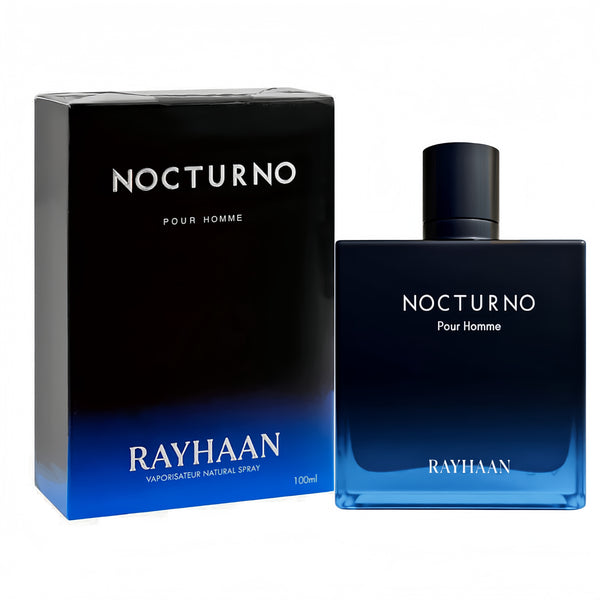 Rayhaan Rayhaan Nocturno Eau de Parfum 100ml – Spicy Woody Men’s Scent feature on homepage bottle - Premium fragrance collection Malaysia