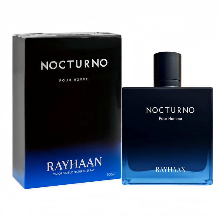 Rayhaan Rayhaan Nocturno Eau de Parfum 100ml – Spicy Woody Men’s Scent feature on homepage bottle - Premium fragrance collection Malaysia