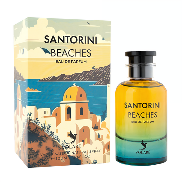 Volare Santorini Beaches 100ml EDP – Women’s Floral Sweet Fruity Perfume feature on homepage bottle - Premium fragrance collection Malaysia