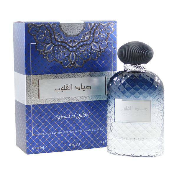 ard al zaafaran Sayaad Al Quloob 100ml EDP – Men’s Fresh Woody Floral Perfume feature on homepage bottle - Premium fragrance collection Malaysia