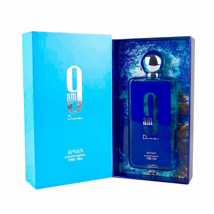 Afnan 9AM Dive EDP 100ml for Men Aromatic Aquatic Fresh Citrusy 
