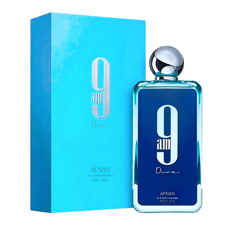 Afnan 9AM Dive EDP 100ml for Men Aromatic Aquatic Fresh Citrusy 