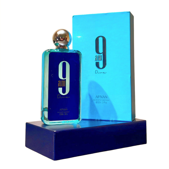 Afnan 9AM Dive EDP 100ml for Men Aromatic Aquatic Fresh Citrusy 