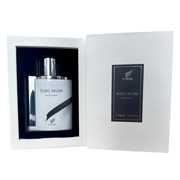 Afnan Pure Musk 100ml EDP For Unisex Musky Sweet Powdery Scents Women and Men 
