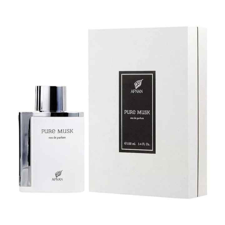 Afnan Pure Musk 100ml EDP For Unisex Musky Sweet Powdery Scents Women and Men 