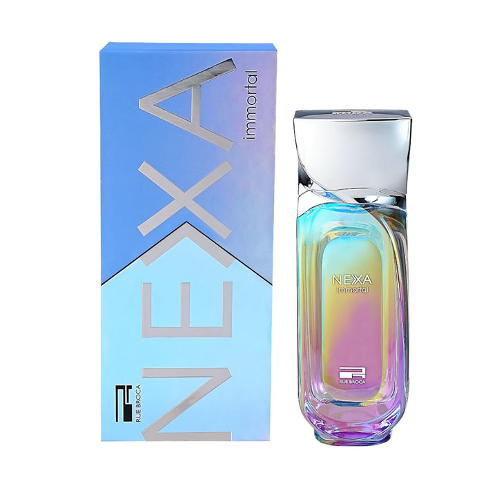 Nexa Immortal perfume bottle and packaging on a white background
