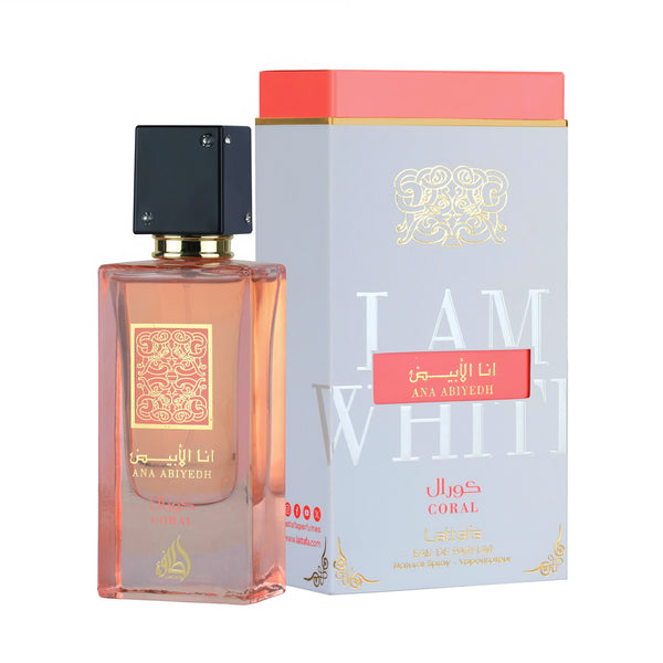 Lattafa Ana Abiyedh Coral 60ml EDP for Women – Elegant Floral Fruity Perfume