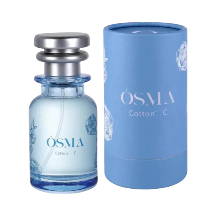 OSMA Cotton C perfume bottle and packaging on a white background