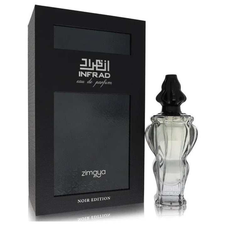Infrad Noir by Zimaya 100ml unisex perfume with saffron, rose, oud, amber, and sandalwood notes
