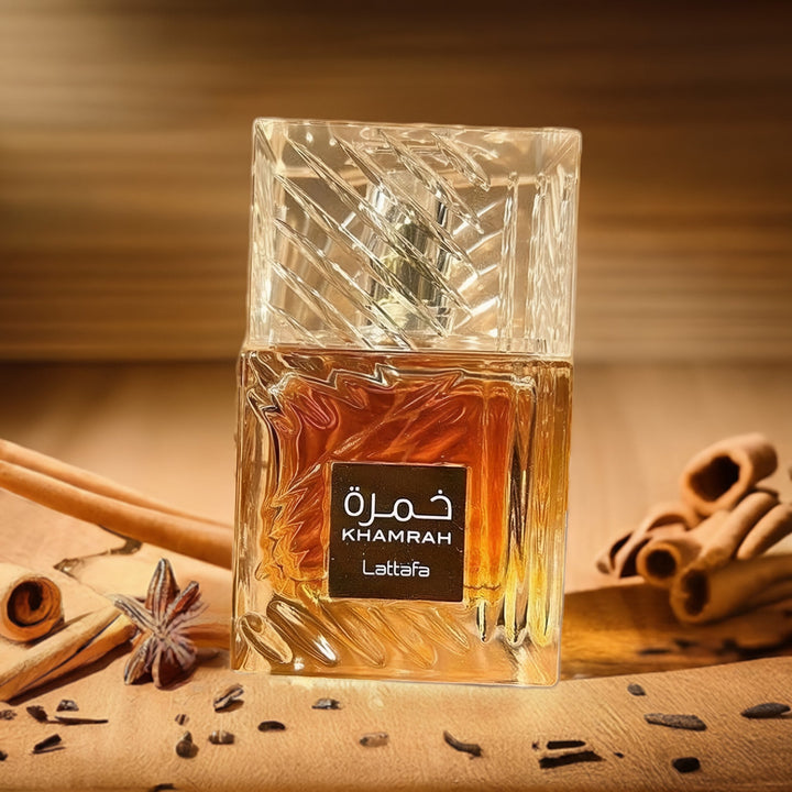 Khamrah by Lattafa Perfumes – Warm Sweet Cinnamon & Praline Fragrance 