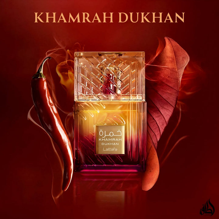 Khamrah Dukhan by Lattafa Perfumes – Unisex Gourmand Oriental Perfume 