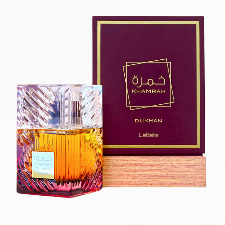 Khamrah Dukhan by Lattafa Perfumes – Unisex Gourmand Oriental Perfume 