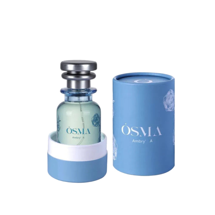 OSMA perfume bottle and packaging on a white background