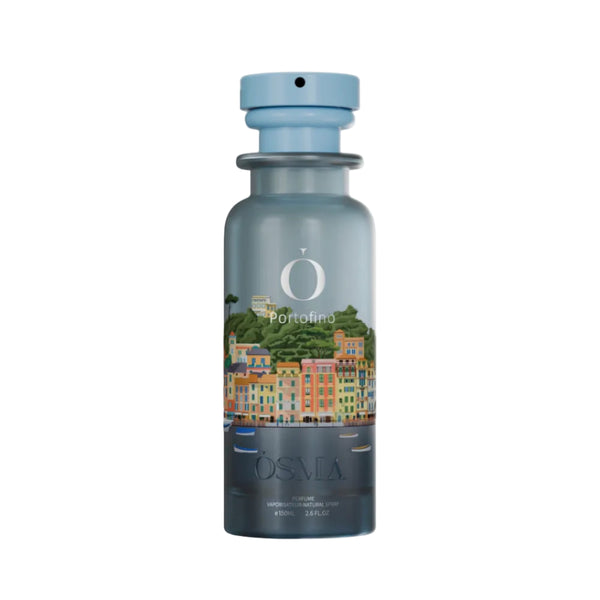 OSMIA Portofino bottle with scenic label on a white background