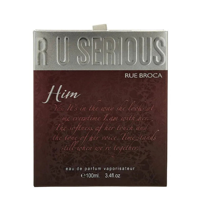 Rue Broca R U Serious Him Pour Homme Eau de Parfum 100ML 
