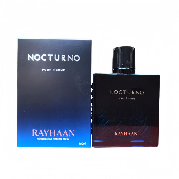 Rayhaan Nocturno Eau de Parfum 100ml – Spicy Woody Men’s Scent 