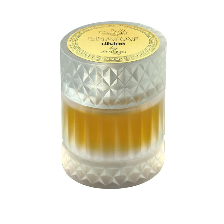 Zimaya Sharaf Divine perfume bottle 100 ml extrait de parfum unisex amber scent long lasting