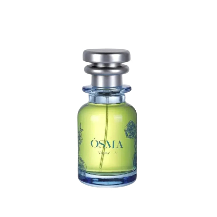 Osma perfume bottle on a light gray background