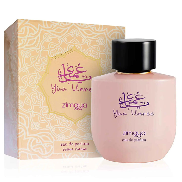 Zimaya Yaa Umree eau de parfum bottle and packaging on a white background
